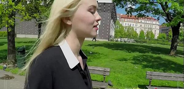 BITCHES ABROAD - Hot Polish blonde tourist Misha Cross fucked POV in Prague